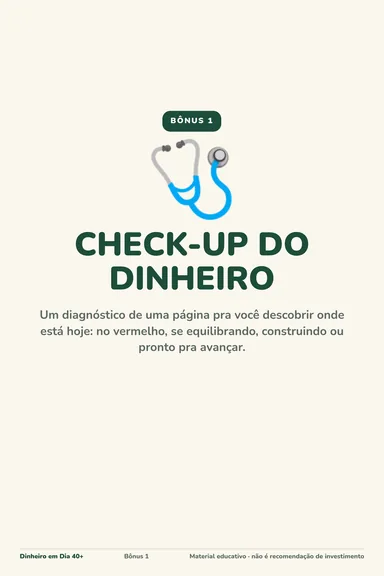 Bônus Check-up do Dinheiro